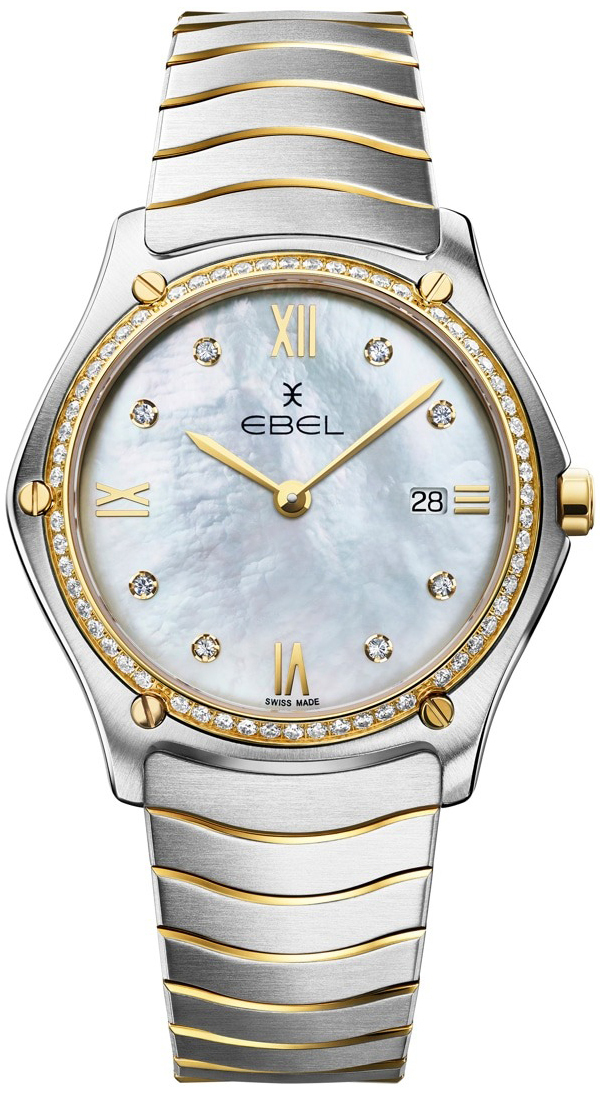 Ebel Damklocka 1216656 Classic Vit/18 karat gult guld Ø37 mm - Ebel