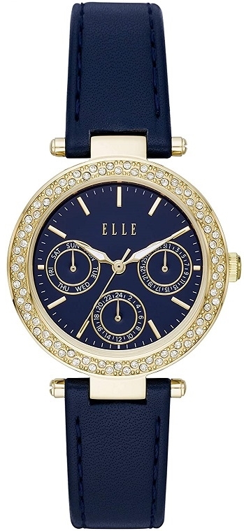 Elle Damklocka ELL23003 Marais Blå/Läder Ø34 mm - Elle