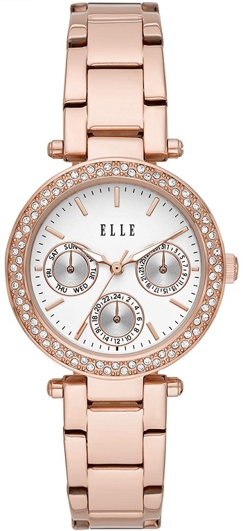 Elle Damklocka ELL23004 Marais Vit/Roséguldstonat stål Ø34 mm - Elle