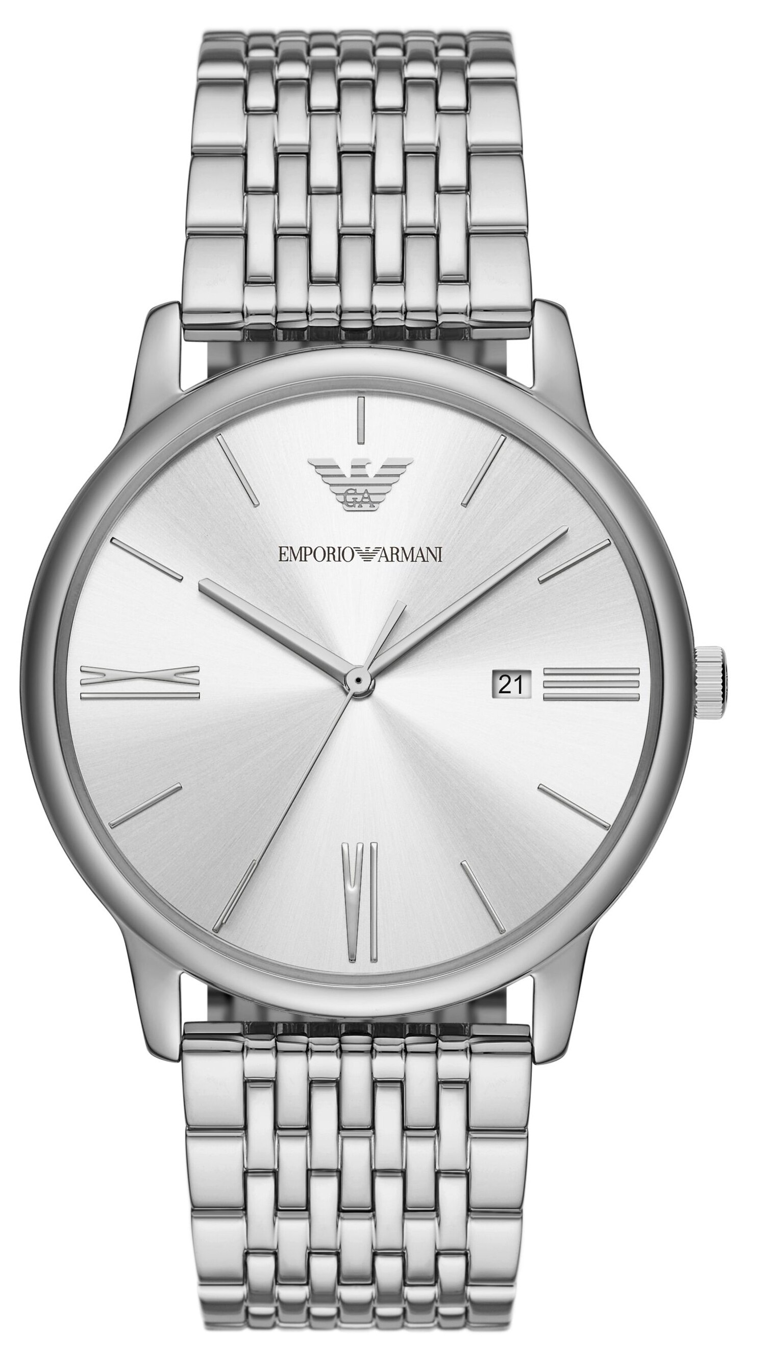 Emporio Armani Herrklocka AR11599 Minimalist Svart/St&aring;l &Oslash;42 mm