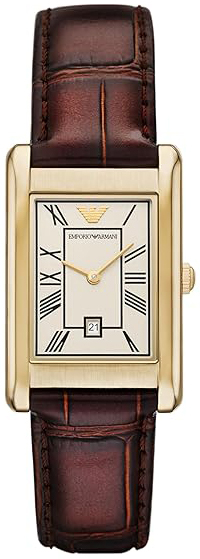 Emporio Armani Damklocka AR11665 Beige/L&auml;der