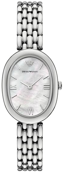 Emporio Armani Damklocka AR11706 Vit/St&aring;l &Oslash;34 mm