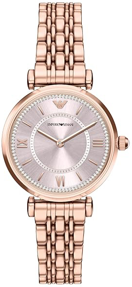 Emporio Armani Damklocka AR11767 Rosa/Ros&eacute;guldstonat st&aring;l &Oslash;32 mm
