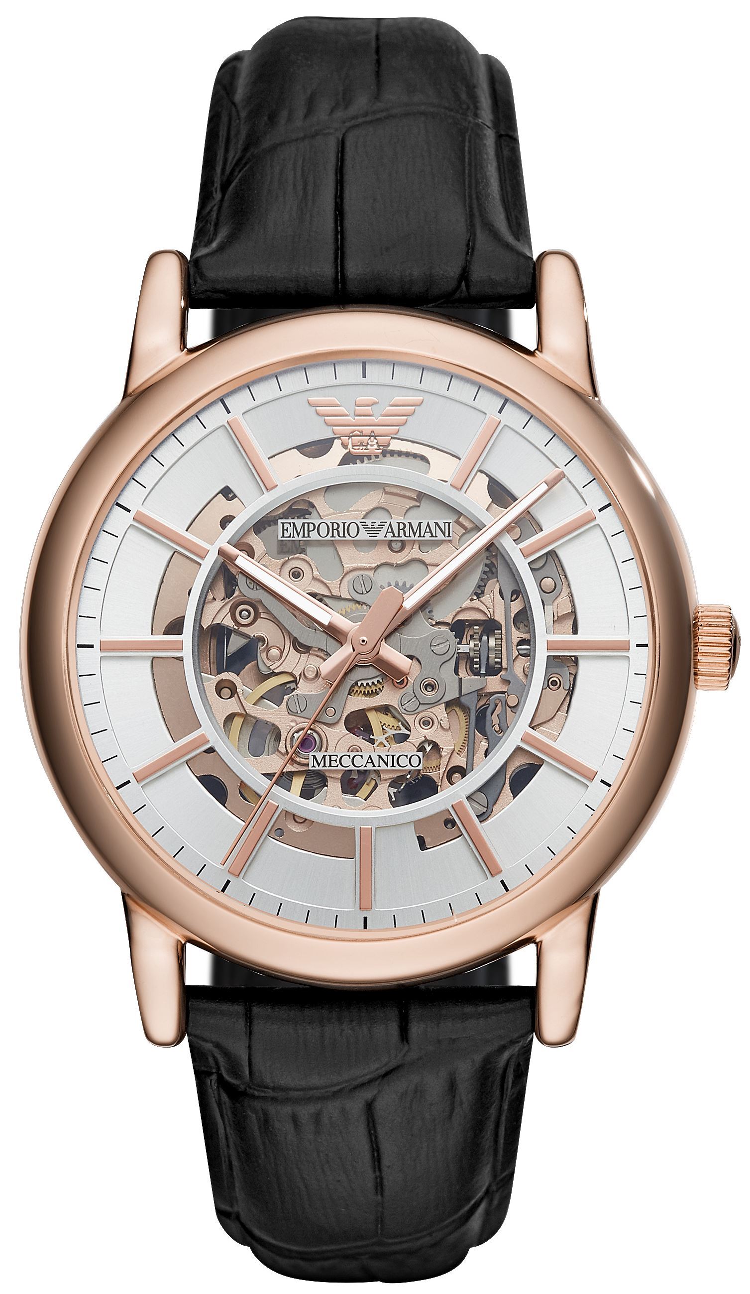 Emporio Armani Herrklocka AR60007 Luigi Silverfärgad/Läder Ø43 mm - Emporio Armani