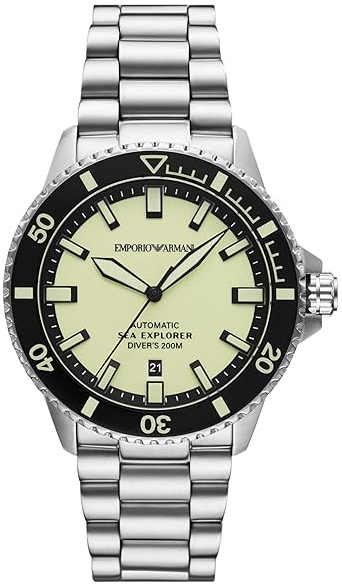 Emporio Armani Herrklocka AR60083 Sea Explorer Grön/Stål Ø42 mm - Emporio Armani