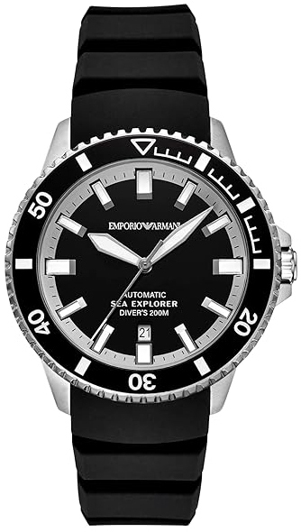 Emporio Armani Herrklocka AR60086 Explorer Svart/Gummi &Oslash;42 mm