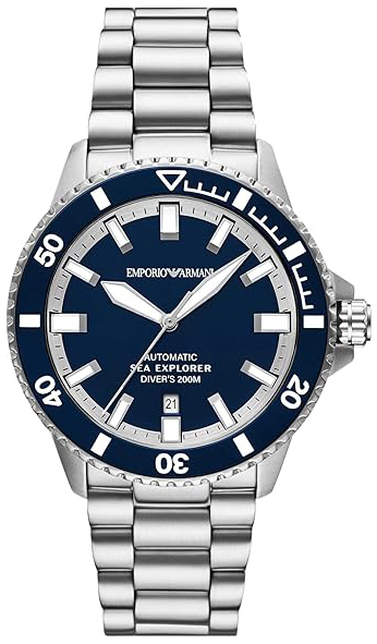 Emporio Armani Herrklocka AR60087 Explorer Bl&aring;/St&aring;l &Oslash;42 mm