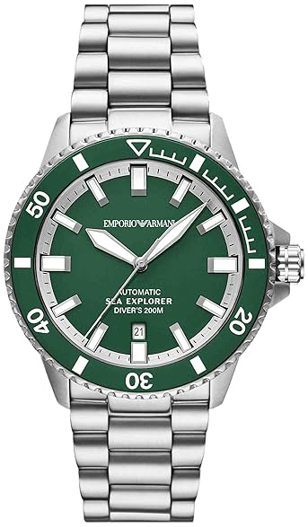 Emporio Armani Herrklocka AR60088 Explorer Gr&ouml;n/St&aring;l &Oslash;42 mm