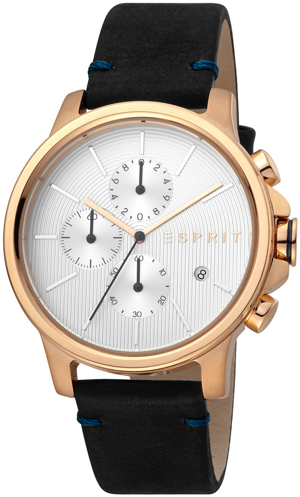 Esprit Herrklocka ES1G155L0035 Silverfärgad/Läder Ø42 mm - Esprit