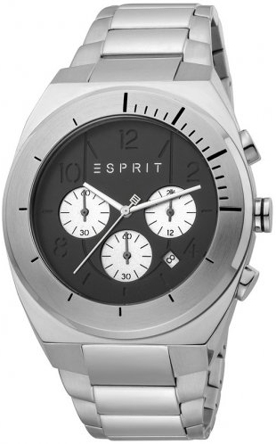 Esprit Herrklocka ES1G157M0065 Strike Svart/Stål Ø44 mm - Esprit