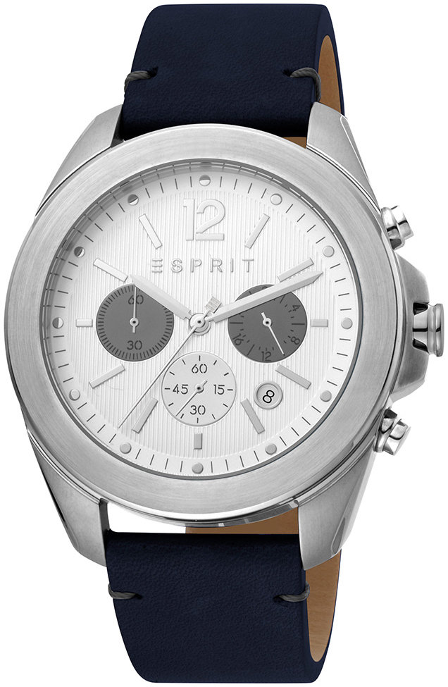 Esprit Herrklocka ES1G159L0015 Vit/Läder Ø45 mm - Esprit