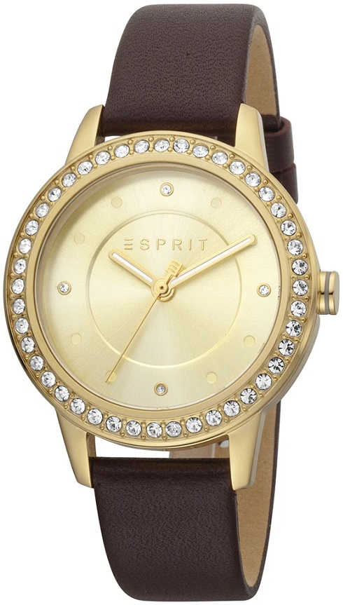 Esprit Damklocka ES1L163L0035 Guld/Läder Ø36 mm - Esprit