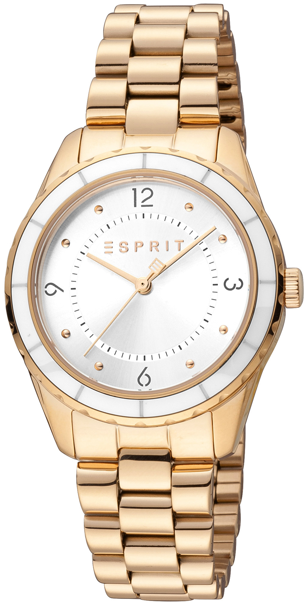 Esprit Damklocka ES1L348M0065 Classic Silverf&auml;rgad/Ros&eacute;guldstonat