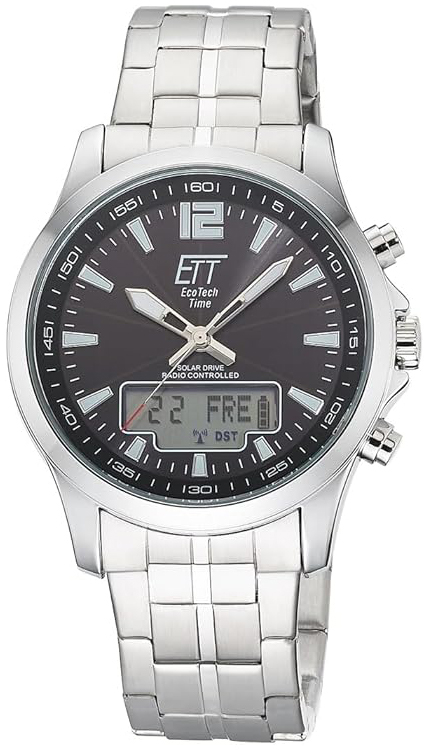 ETT Eco Tech Time Herrklocka EGA-11715-21M Svart/St&aring;l &Oslash;45 mm