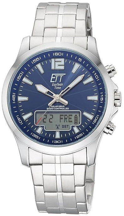 ETT Eco Tech Time Herrklocka EGA-11716-31M Bl&aring;/St&aring;l &Oslash;45 mm