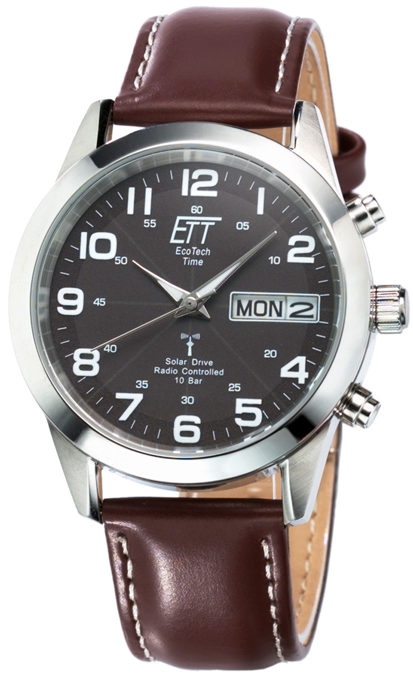 ETT Eco Tech Time Herrklocka EGS-11251-22L Gobi Brun/Läder Ø40 mm - ETT Eco Tech Time