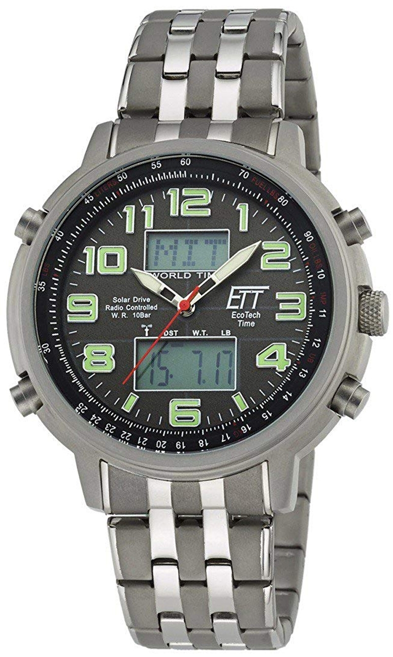 ETT Eco Tech Time Herrklocka EGS-11302-22M Hunter II Grå/Stål Ø48 - ETT Eco Tech Time