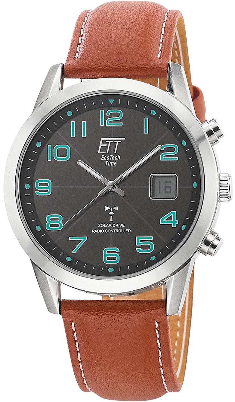 ETT Eco Tech Time Herrklocka EGS-11499-22L Basic Svart/Läder Ø41 mm - ETT Eco Tech Time