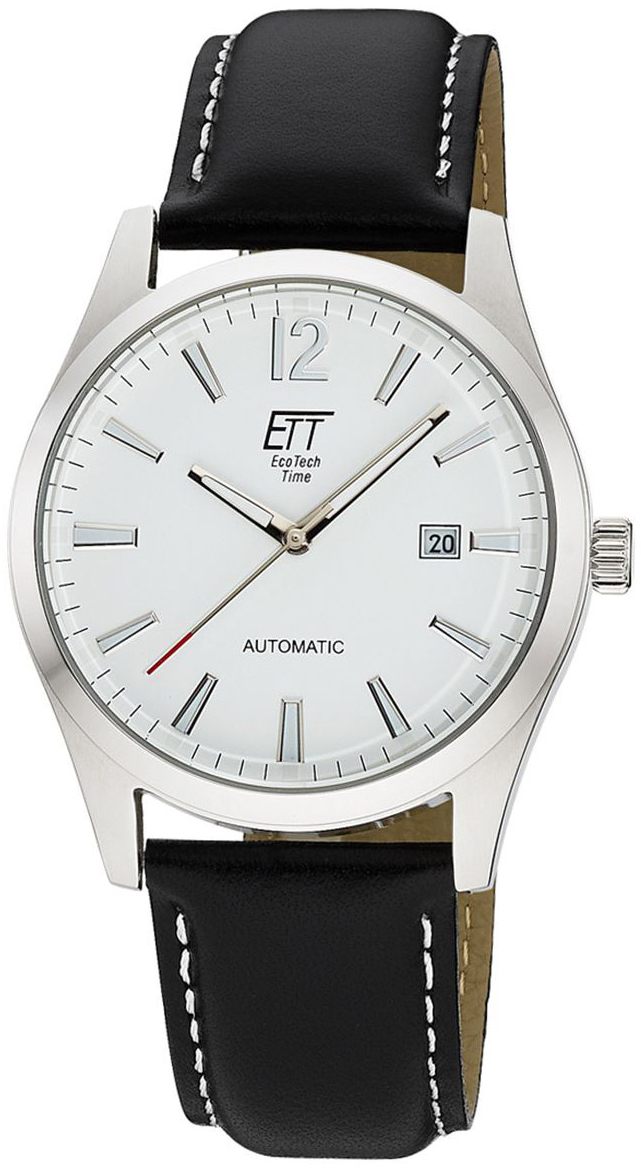 ETT Eco Tech Time Herrklocka EGS-40406-11L Motion Drive Vit/L&auml;der