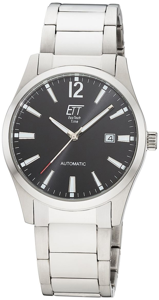 ETT Eco Tech Time Herrklocka EGS-40410-21M Motion Drive Svart/St&aring;l
