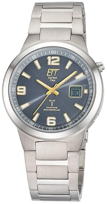 ETT Eco Tech Time Herrklocka EGT-11708-52M Everest Bl&aring;/Titan &Oslash;41 mm