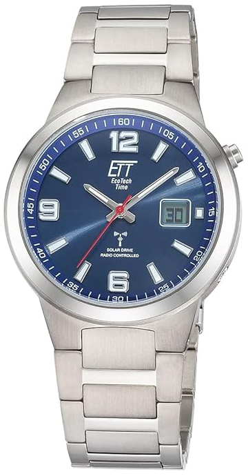 ETT Eco Tech Time Herrklocka EGT-11709-32M Everest Bl&aring;/Titan &Oslash;40 mm
