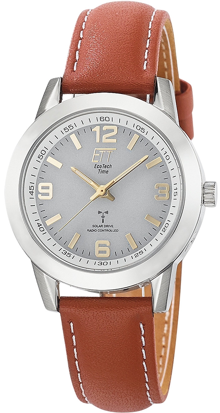 ETT Eco Tech Time Damklocka ELS-11495-12L Gobi Silverfärgad/Läder - ETT Eco Tech Time