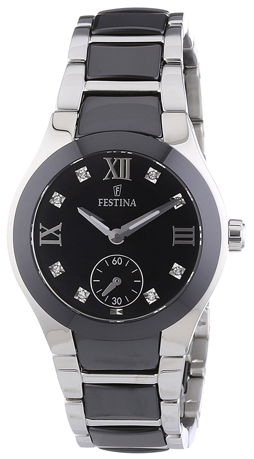 Festina Damklocka F16588-3 Svart/Stål Ø32 mm - Festina