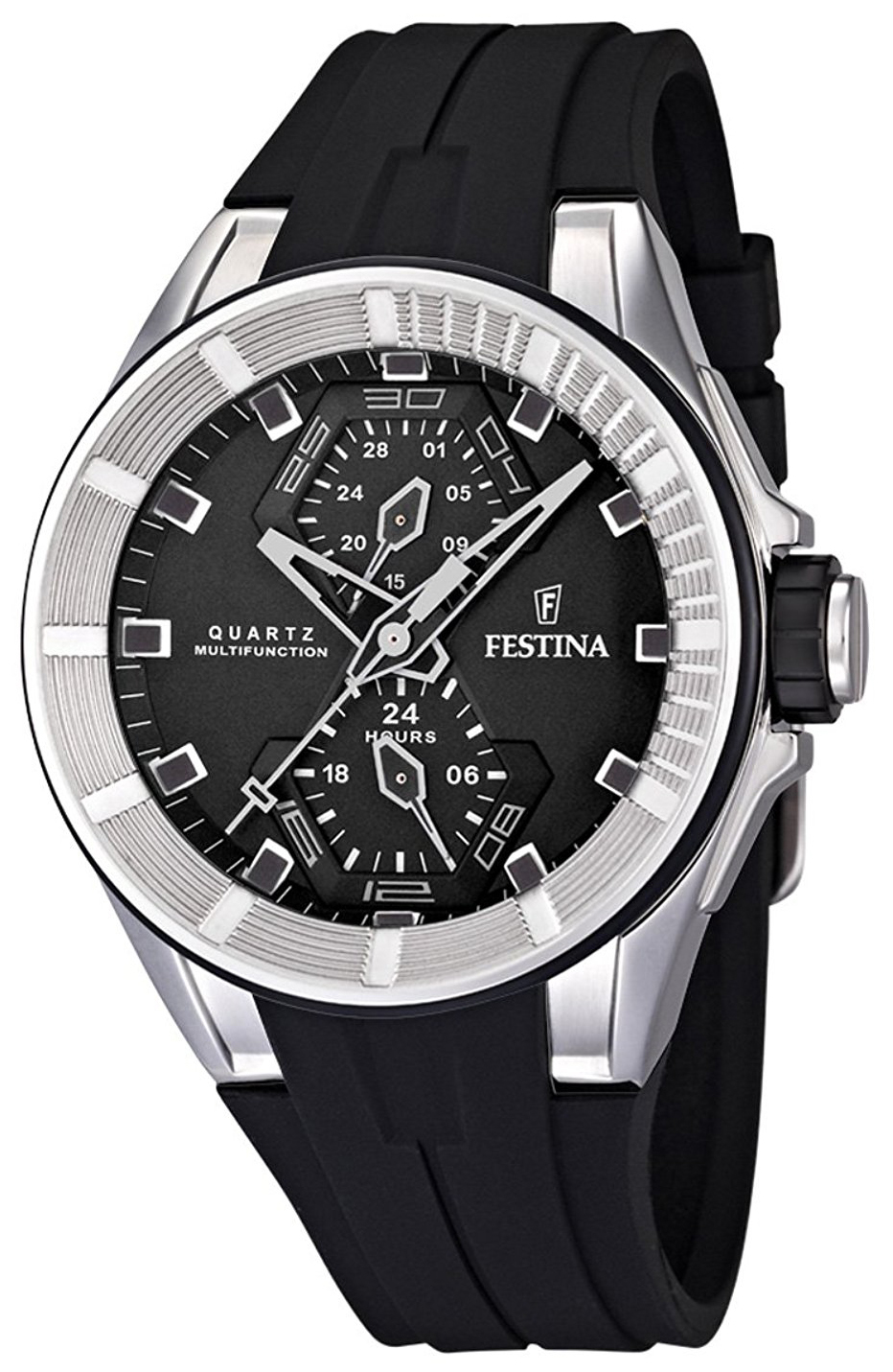 Festina Herrklocka F16611-4 Svart/Gummi Ø45 mm - Festina