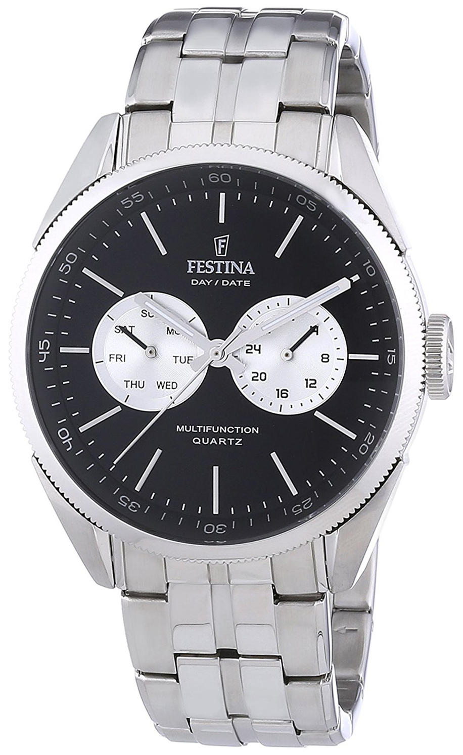 Festina Herrklocka F16630-7 Svart/Stål Ø43 mm - Festina