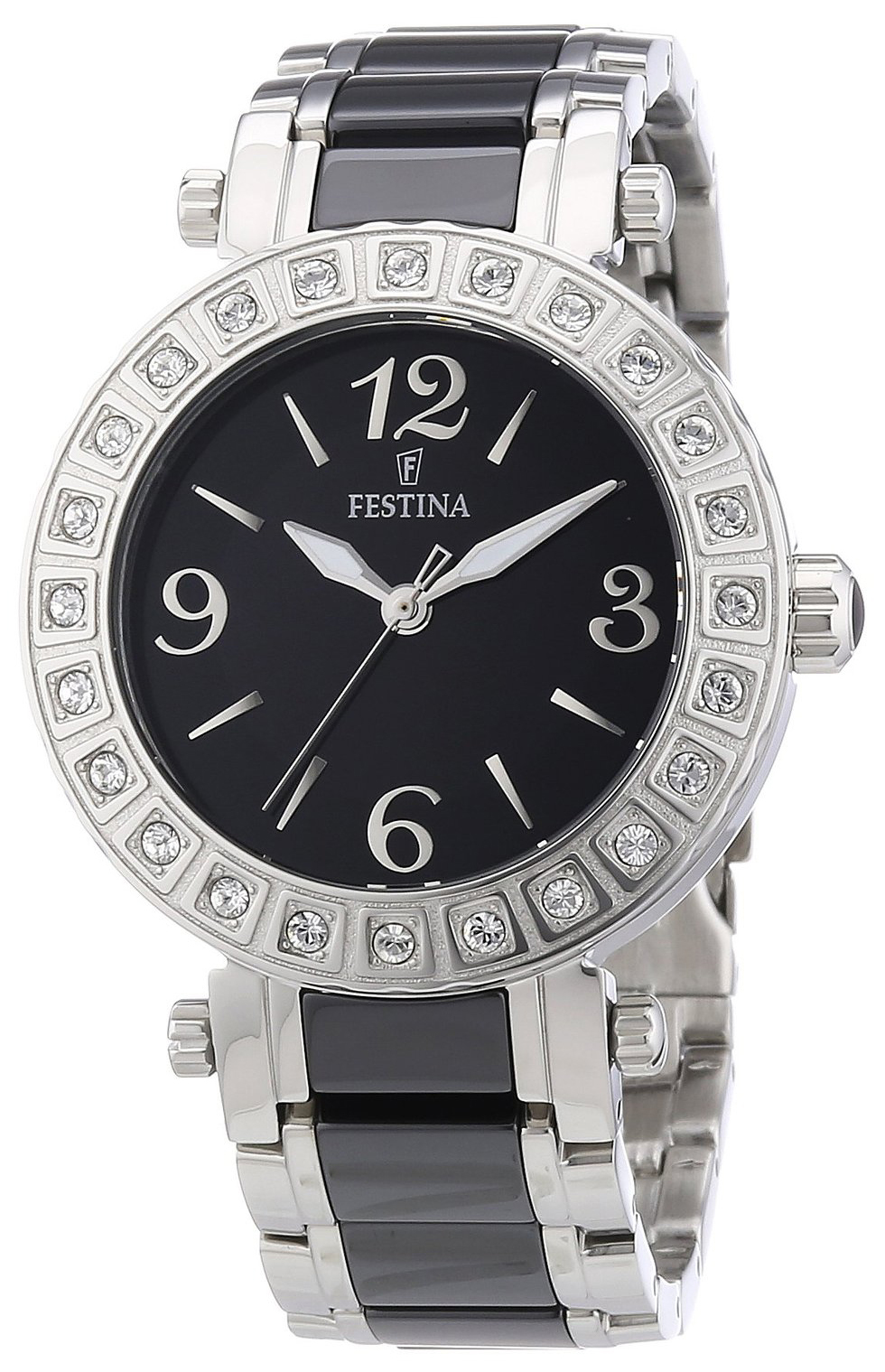 Festina Dress Damklocka F16643-2 Svart/Stål Ø38 mm - Festina