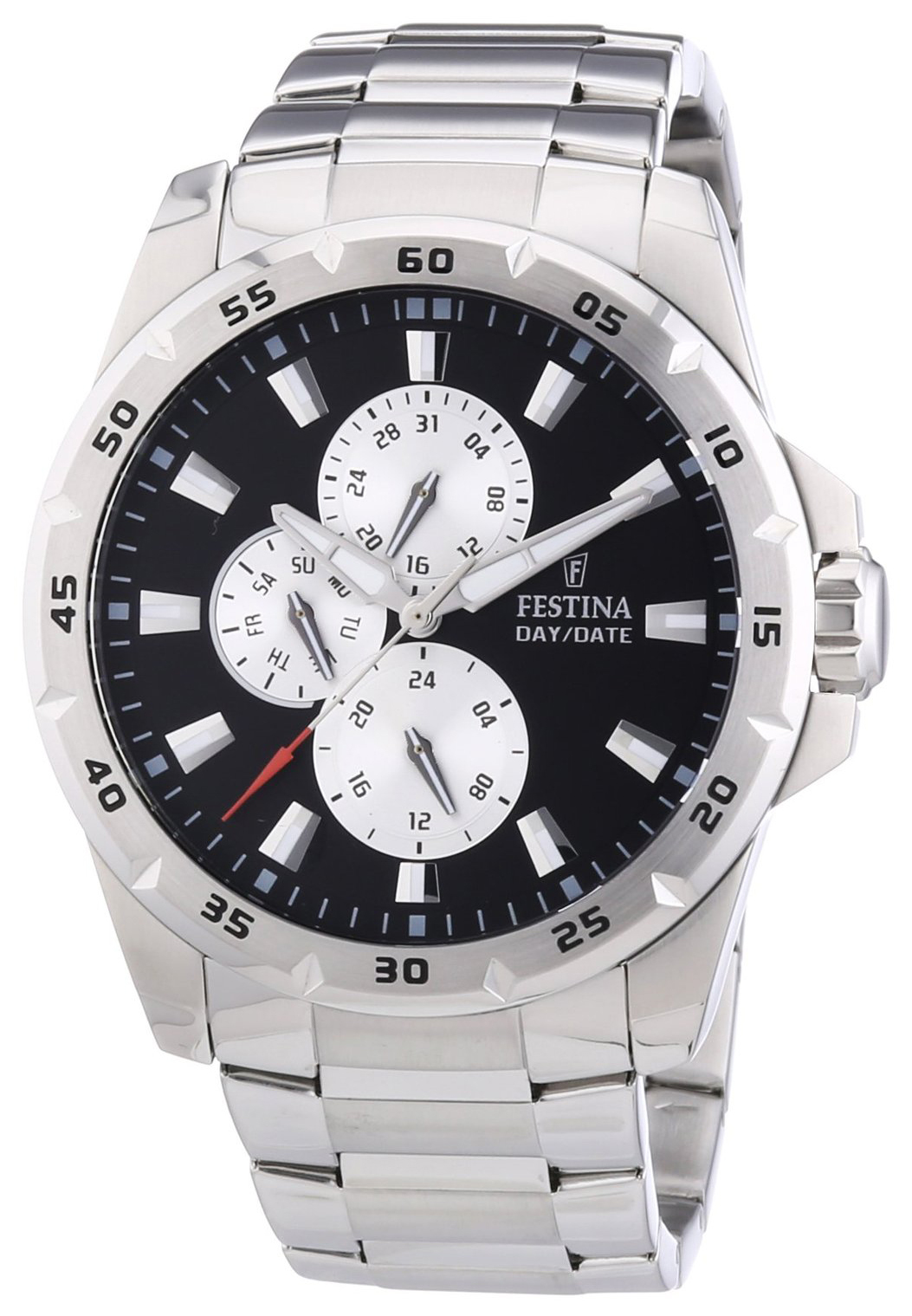 Festina Herrklocka F16662-6 Svart/Stål Ø45 mm - Festina