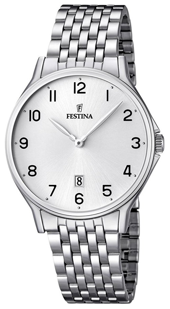 Festina Herrklocka F16744-1 Vit/Stål Ø39 mm - Festina