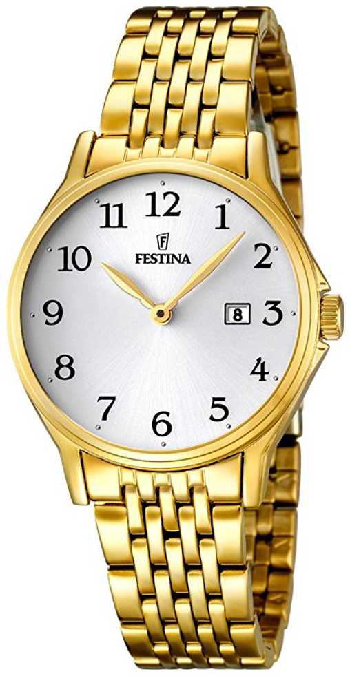 Festina F16749-1 Silverfärgad/Gulguldtonat stål Ø31 mm - Festina