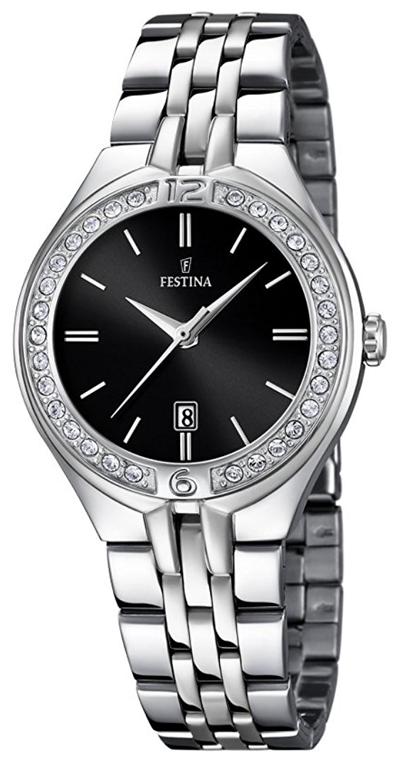 Festina Damklocka F16867-2 Svart/Stål Ø33 mm - Festina