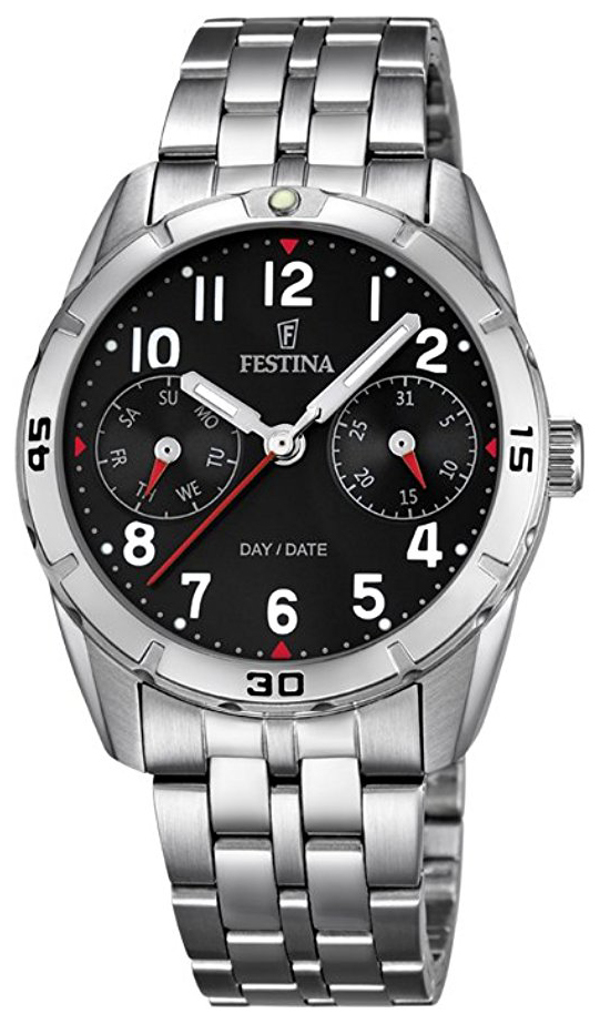 Festina F16908-3 Svart/Stål Ø33 mm - Festina