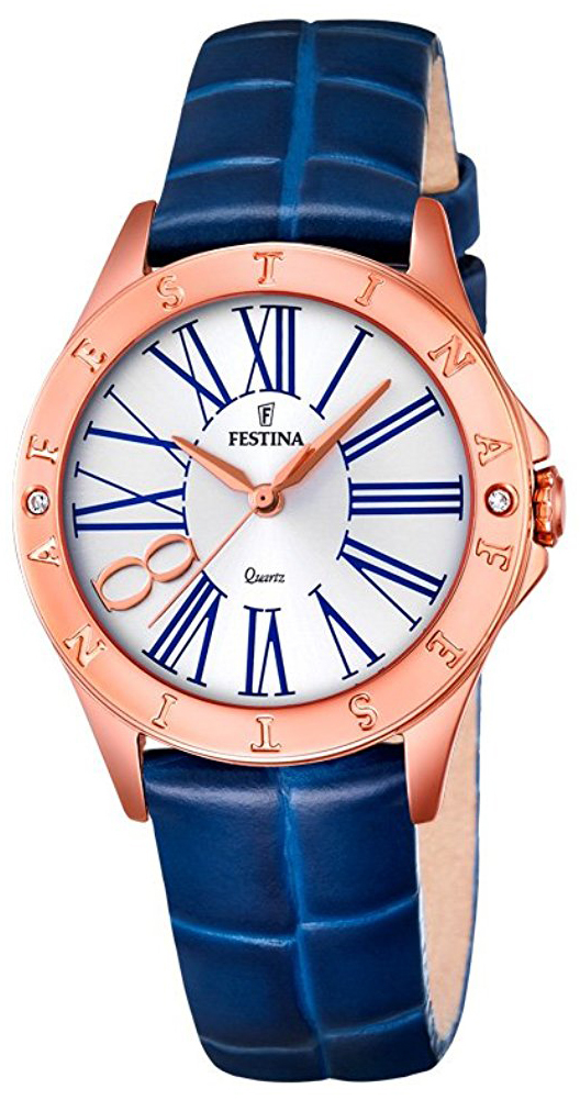 Festina Damklocka F16930-1 Vit/Läder Ø34 mm - Festina