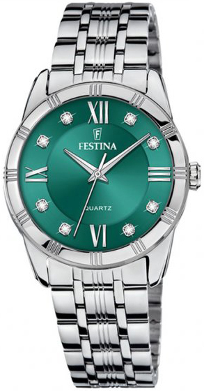 Festina Damklocka F16940-F Mademoiselle Grön/Stål Ø32 mm - Festina