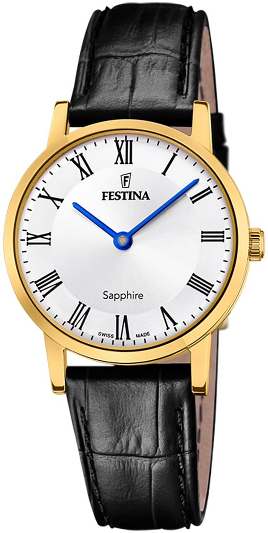 Festina Damklocka F20017-4 Swiss Made Vit/Läder Ø29.3 mm - Festina
