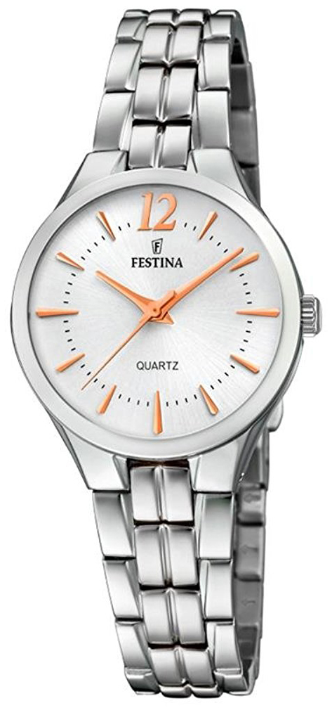 Festina Damklocka F20216-1 Vit/Stål Ø33 mm - Festina