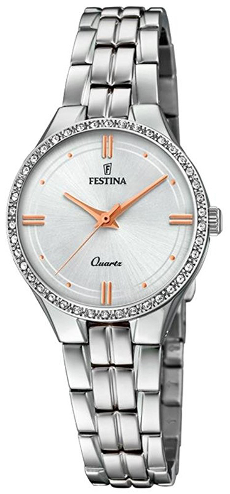 Festina Damklocka F20218-1 Vit/Stål Ø29 mm - Festina