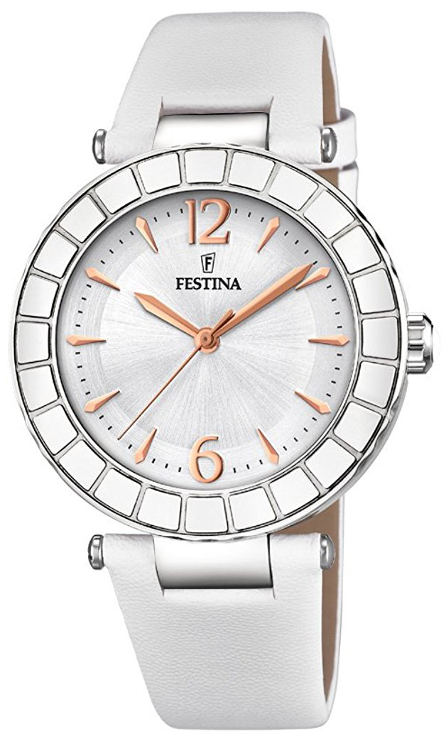 Festina Damklocka F20234-1 Silverfärgad/Läder Ø38 mm - Festina