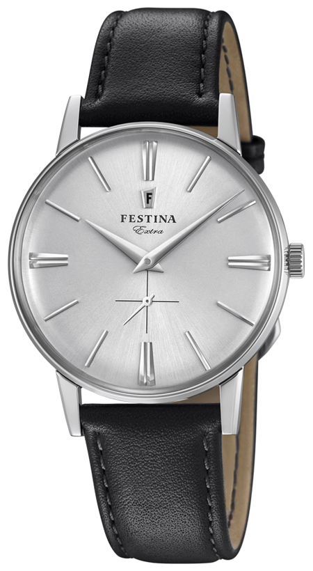 Festina Herrklocka F20248-1 Silverfärgad/Läder Ø36 mm - Festina