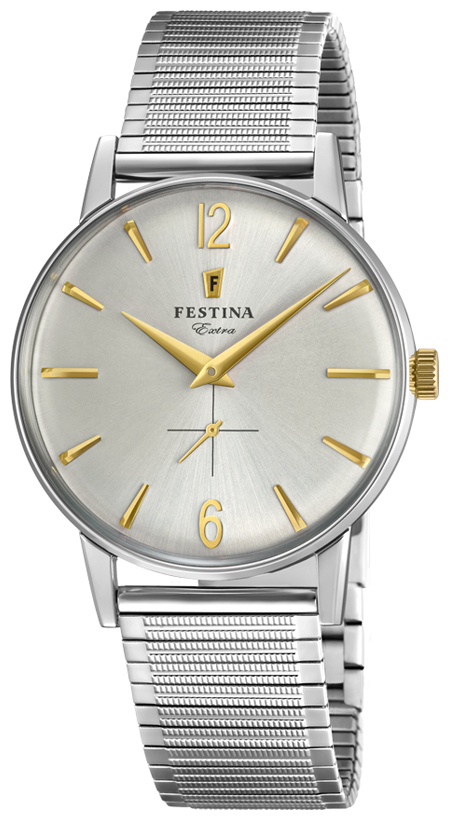 Festina Herrklocka F20250-2 Silverfärgad/Stål Ø36 mm - Festina