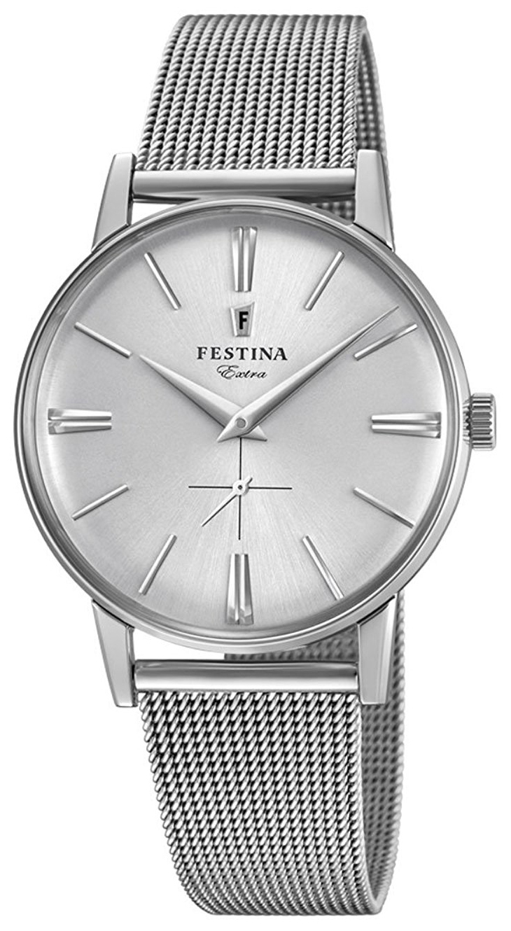 Festina Herrklocka F20252-1 Silverfärgad/Stål Ø36 mm - Festina