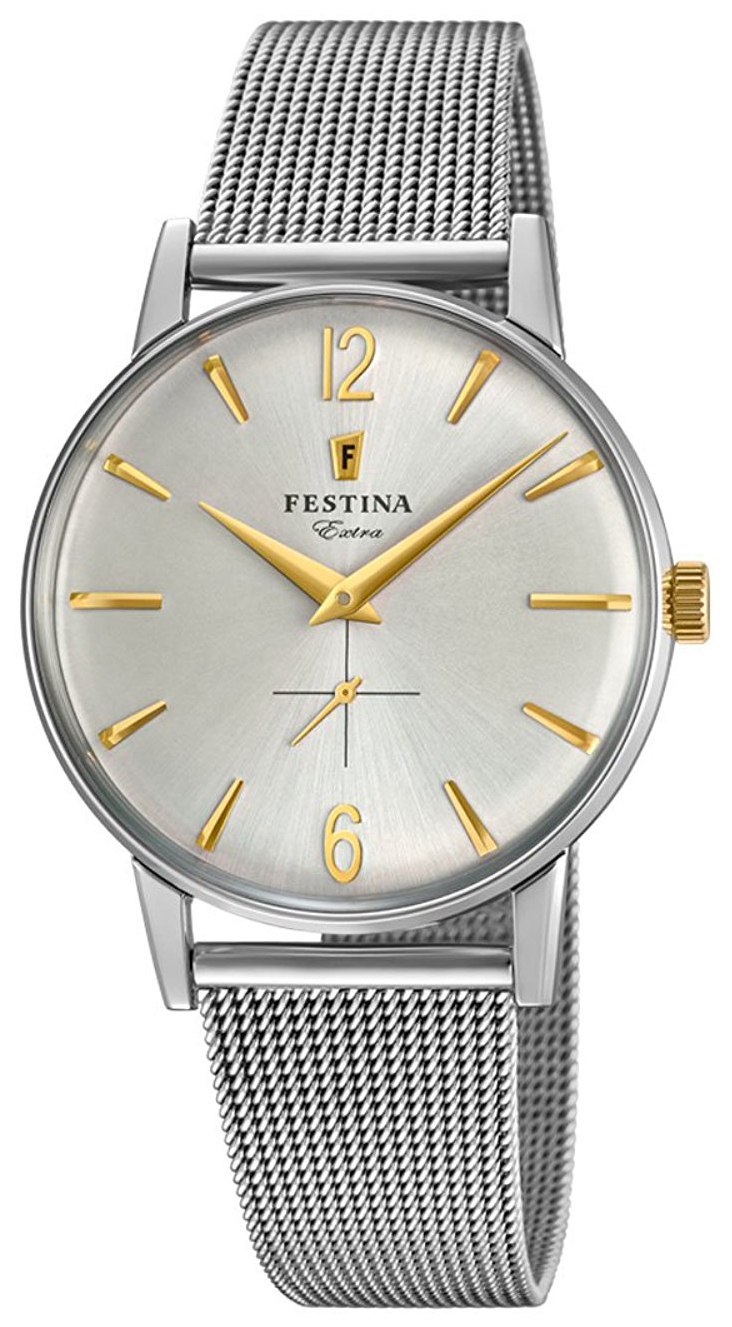 Festina Herrklocka F20252-2 Silverfärgad/Stål Ø36 mm - Festina