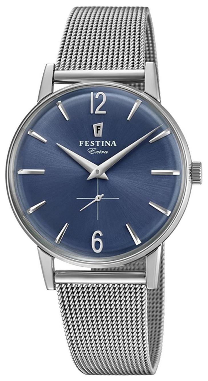 Festina Herrklocka F20252-3 Blå/Stål Ø36 mm - Festina