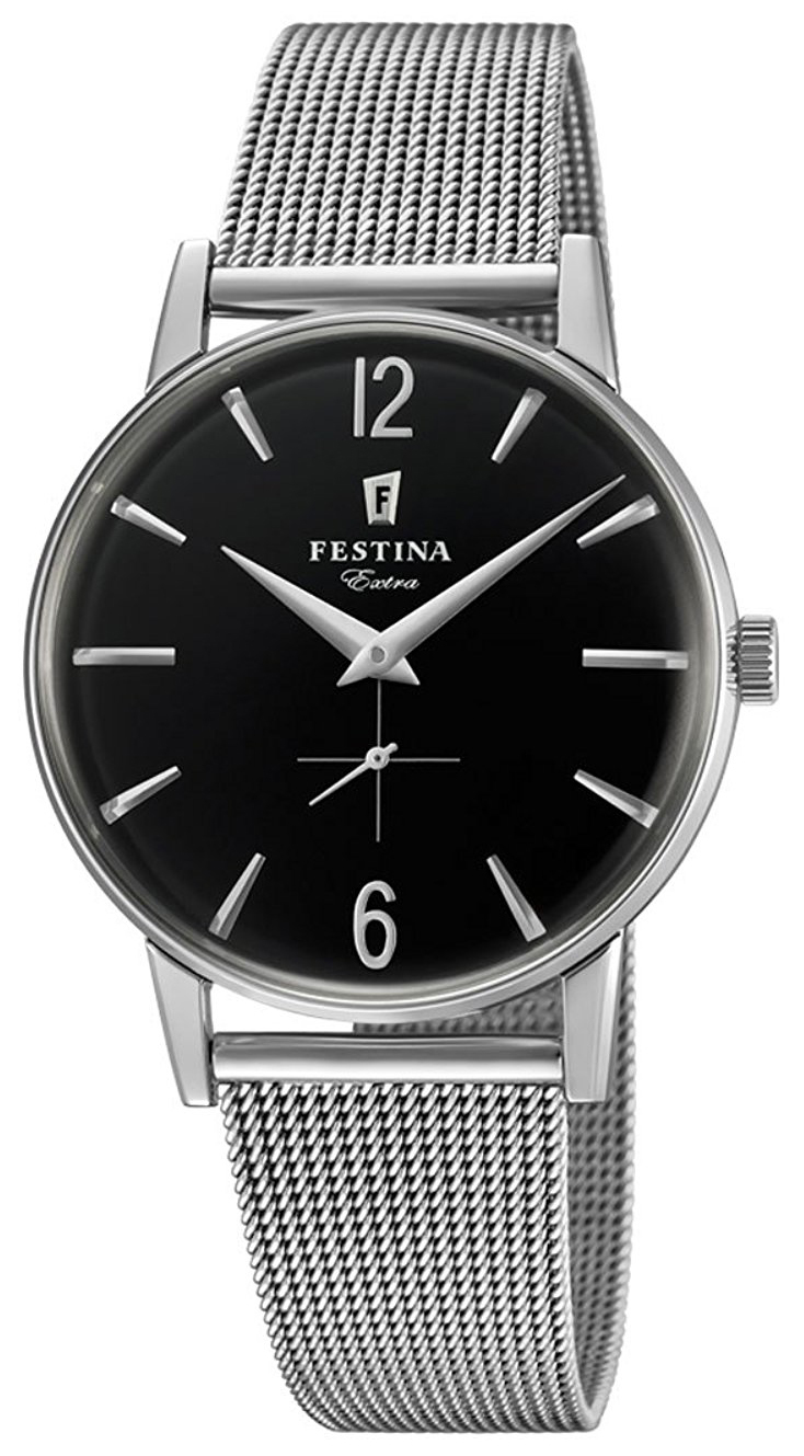 Festina Herrklocka F20252-4 Svart/Stål Ø36 mm - Festina