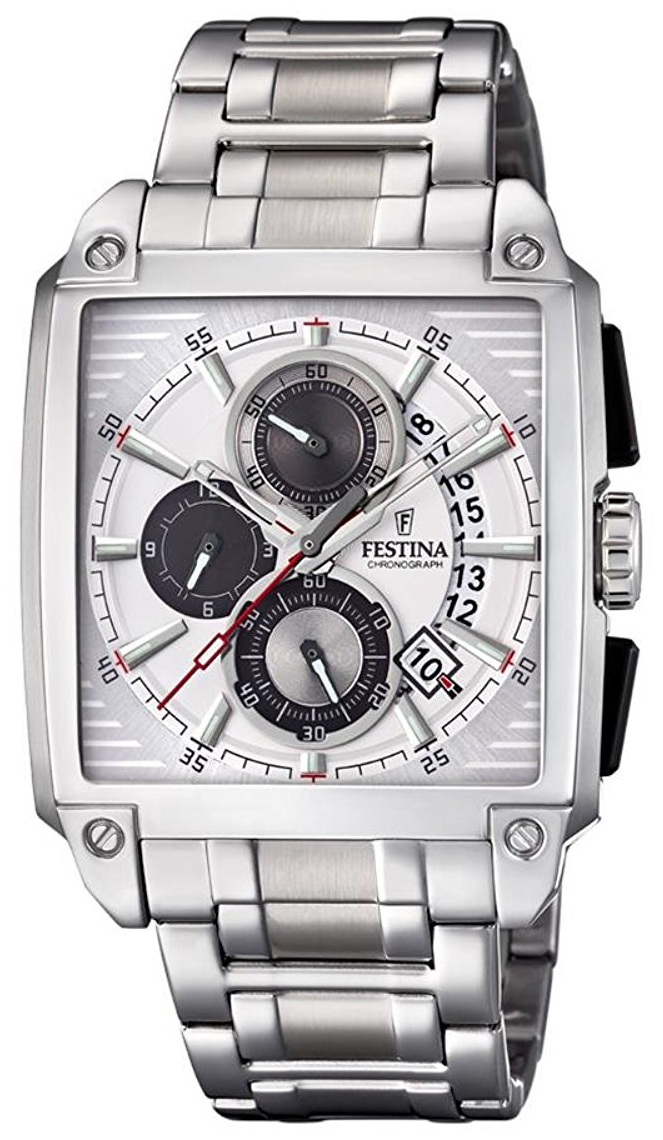 Festina Herrklocka F20264-1 Vit/Stål - Festina