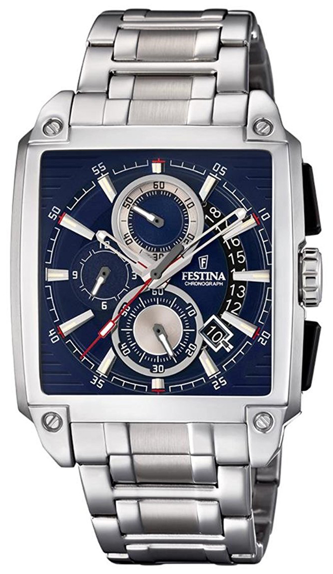 Festina Herrklocka F20264-2 Blå/Stål - Festina